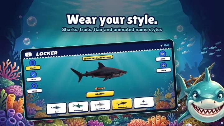The locker: sharks, trails, name styles and moves